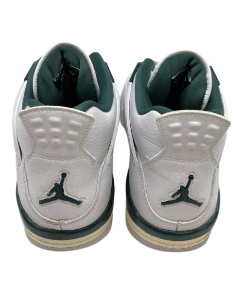 NIKE（ナイキ）NIKE (ナイキ) GS Air Jordan 4 Retro ホワイト×グリーン サイズ:25cmの古着・服飾アイテム
