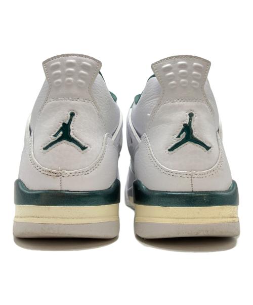NIKE（ナイキ）NIKE (ナイキ) GS Air Jordan 4 Retro ホワイト×グリーン サイズ:25cmの古着・服飾アイテム