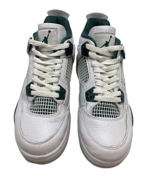 NIKE（ナイキ）NIKE (ナイキ) GS Air Jordan 4 Retro ホワイト×グリーン サイズ:25cmの古着・服飾アイテム