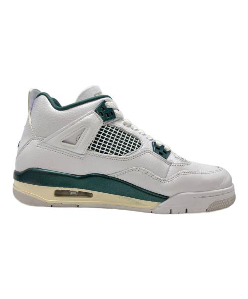 NIKE（ナイキ）NIKE (ナイキ) GS Air Jordan 4 Retro ホワイト×グリーン サイズ:25cmの古着・服飾アイテム