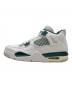 NIKE (ナイキ) GS Air Jordan 4 Retro ホワイト×グリーン サイズ:25cm：7000円