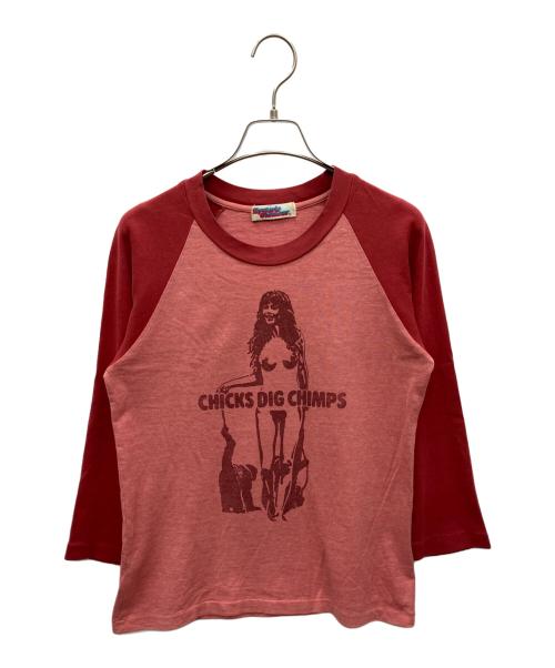 Hysteric Glamour（ヒステリックグラマー）Hysteric Glamour (ヒステリックグラマー) 長袖カットソー レッド サイズ:FREEの古着・服飾アイテム