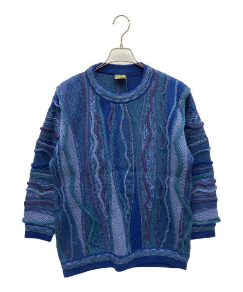 Emaroo（エマルー）Emaroo (エマルー) 厚手ニット ブルー サイズ:Mの古着・服飾アイテム