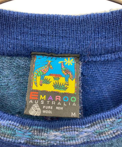 Emaroo（エマルー）Emaroo (エマルー) 厚手ニット ブルー サイズ:Mの古着・服飾アイテム