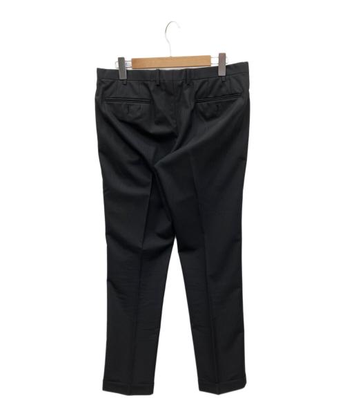 BURBERRY BLACK LABEL（バーバリーブラックレーベル）BURBERRY BLACK LABEL (バーバリーブラックレーベル) ストライプ柄ウール2Bスーツ ブラック サイズ:LLの古着・服飾アイテム