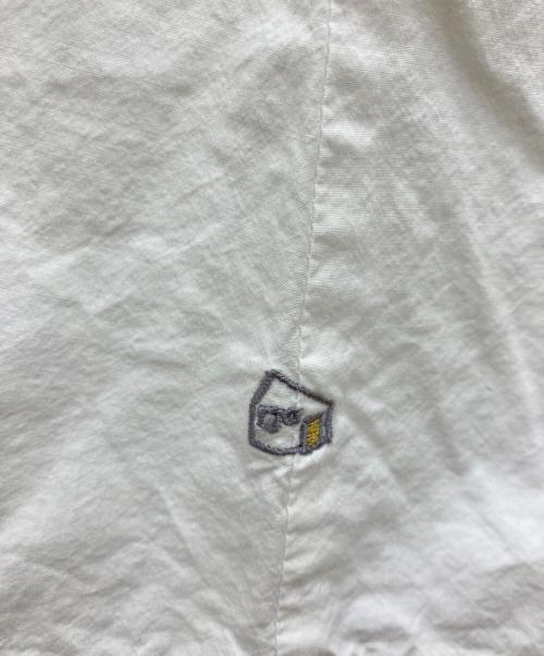 HUIS.（ハウス）HUIS. (ハウス) オーガニックコットンバルーンスリーブワイドブラウス ホワイト サイズ:Fの古着・服飾アイテム