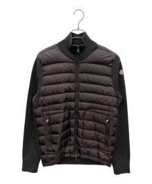 MONCLER（モンクレール）の古着「MAGLIONE TRICOT CARDIGAN」｜ブラック×グレー