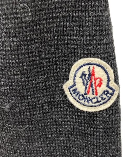 MONCLER（モンクレール）MONCLER (モンクレール) MAGLIONE TRICOT CARDIGAN ブラック×グレー サイズ:Lの古着・服飾アイテム