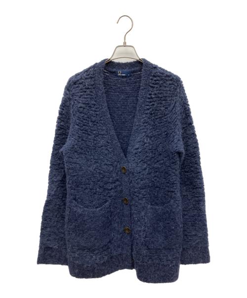 FRED PERRY（フレッドペリー）FRED PERRY (フレッドペリー) ウール・アルパカ混モヘヤカーディガン ネイビー サイズ:10の古着・服飾アイテム