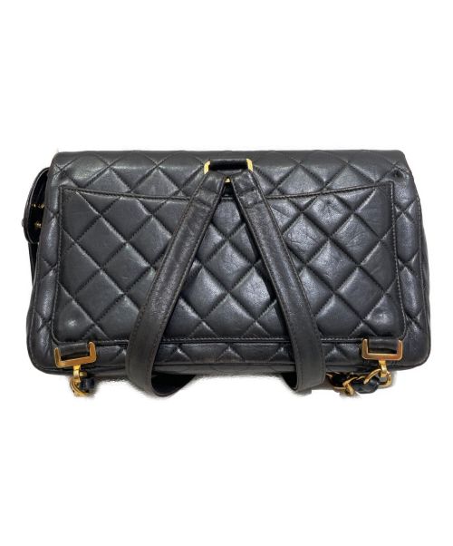 CHANEL（シャネル）CHANEL (シャネル) マトラッセチェーンリュックサック ブラックの古着・服飾アイテム