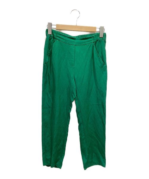MM6 Maison Margiela（エムエムシックスメゾンマルジェラ）MM6 Maison Margiela (エムエムシックス メゾンマルジェラ) リネン混トラウザーパンツ グリーン サイズ:36の古着・服飾アイテム