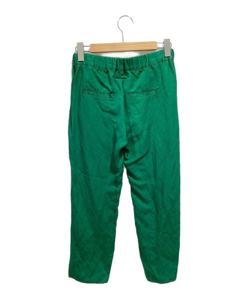 MM6 Maison Margiela（エムエムシックスメゾンマルジェラ）MM6 Maison Margiela (エムエムシックス メゾンマルジェラ) リネン混トラウザーパンツ グリーン サイズ:36の古着・服飾アイテム
