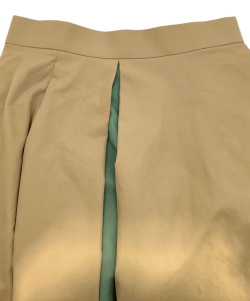 Banner Barrett（バナーバレット）Banner Barrett (バナーバレット) MAKIKANEKO 配色フレアスカート ブラウン×グリーン サイズ:34の古着・服飾アイテム