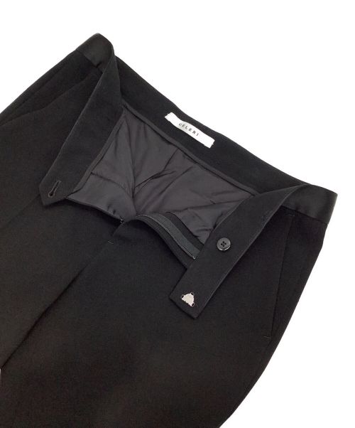 CELERI（セルリ）CELERI (セルリ) センタープレスパンツ ブラック サイズ:34の古着・服飾アイテム