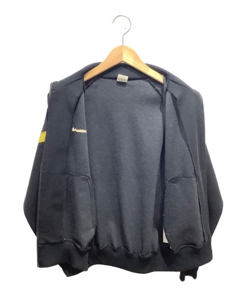 adidas（アディダス）adidas (アディダス) 80s デサント製 トラックジャケット テクノ ブラック×ゴールド サイズ:JASPO Sの古着・服飾アイテム