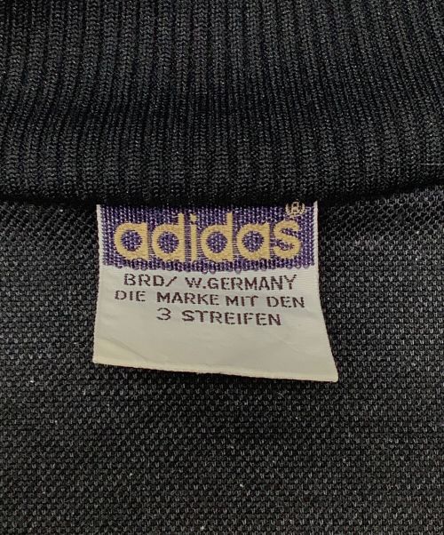 adidas（アディダス）adidas (アディダス) 80s デサント製 トラックジャケット テクノ ブラック×ゴールド サイズ:JASPO Sの古着・服飾アイテム