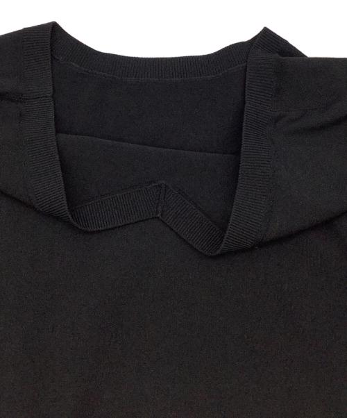theory（セオリー）theory (セオリー) COMPACT CREPE/IRREGULAR HEM KNIT ブラック サイズ:Sの古着・服飾アイテム