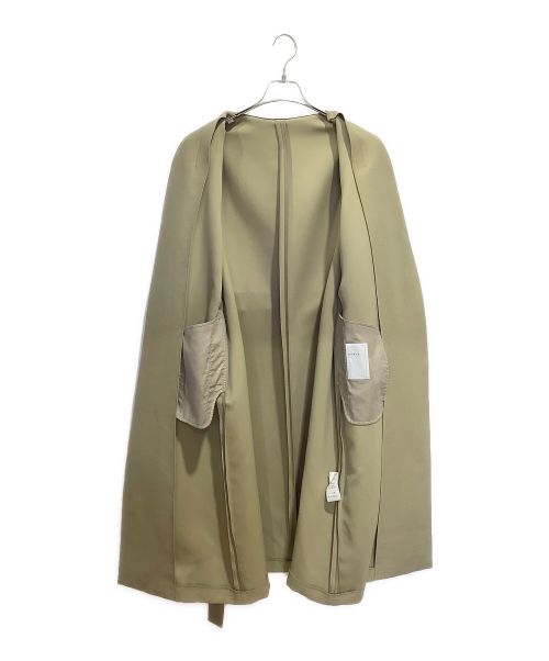 Noble（ノーブル）Noble (ノーブル) トリプルクロスパフスリーブコート ベージュ サイズ:Mの古着・服飾アイテム