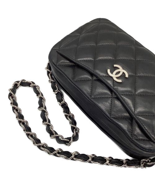 CHANEL（シャネル）CHANEL (シャネル) チェーンショルダーショルダーバッグ ブラックの古着・服飾アイテム