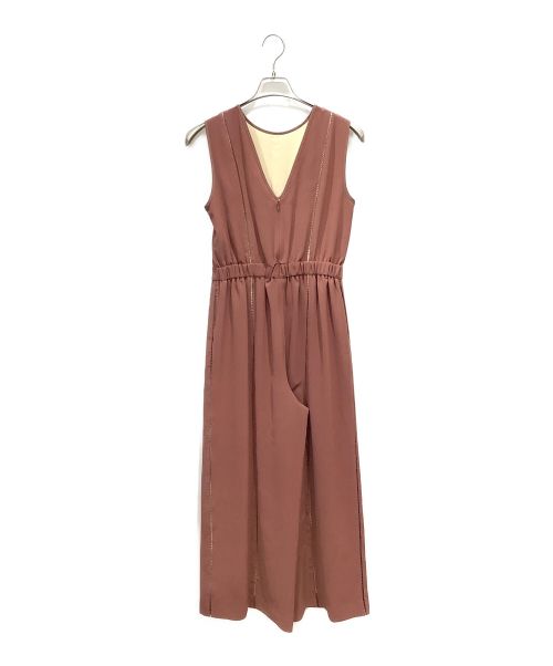 Ameri（アメリ）Ameri (アメリ) 19SS PLEATS WIDE BELT ROMPERS ブラウン サイズ:S 未使用品の古着・服飾アイテム