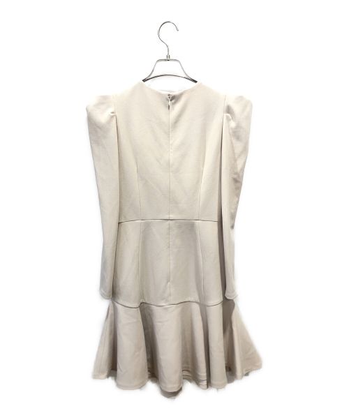Snidel（スナイデル）Snidel (スナイデル) フィット＆フレアミニワンピース アイボリー 未使用品の古着・服飾アイテム