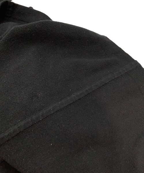 BLUE LABEL CRESTBRIDGE（ブルーレーベルクレストブリッジ）BLUE LABEL CRESTBRIDGE (ブルーレーベルクレストブリッジ) コットンウール ボーダー柄ニットワンピース ブラック×ホワイト サイズ:Mの古着・服飾アイテム