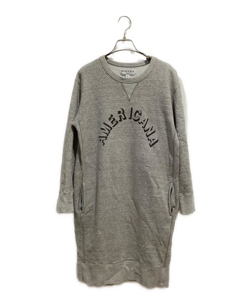 Americana（アメリカーナ）Americana (アメリカーナ) スウェットワンピース グレー サイズ:-の古着・服飾アイテム