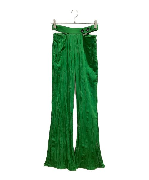 UNITED TOKYO（ユナイテッドトーキョー）UNITED TOKYO (ユナイテッドトーキョー) ベルトカットアウトワッシャーパンツ グリーン サイズ:Mの古着・服飾アイテム