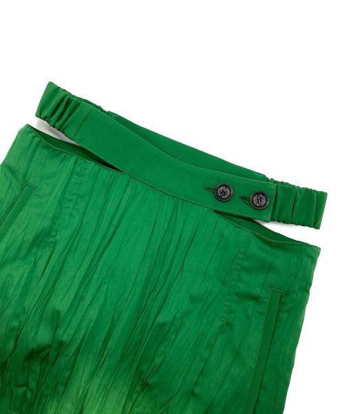 UNITED TOKYO（ユナイテッドトーキョー）UNITED TOKYO (ユナイテッドトーキョー) ベルトカットアウトワッシャーパンツ グリーン サイズ:Mの古着・服飾アイテム