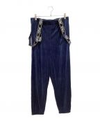 stussy womenステューシーウィメン）の古着「ベロアサロペットパンツ」｜パープル