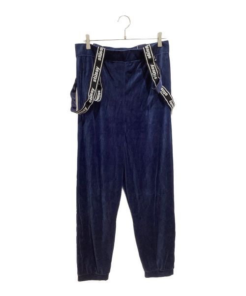stussy women（ステューシーウィメン）stussy women (ステューシーウィメン) ベロアサロペットパンツ パープル サイズ:Mの古着・服飾アイテム