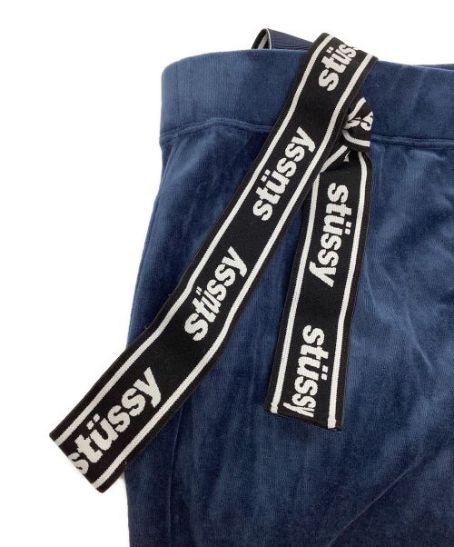 stussy women（ステューシーウィメン）stussy women (ステューシーウィメン) ベロアサロペットパンツ パープル サイズ:Mの古着・服飾アイテム