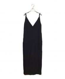 MIESROHE（ミースロエ）の古着「ジョーゼットキャミワンピース」｜ブラック