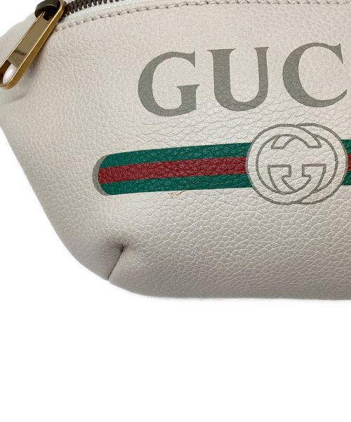 GUCCI（グッチ）GUCCI (グッチ) シェリーライン ウエストバッグ ホワイトの古着・服飾アイテム