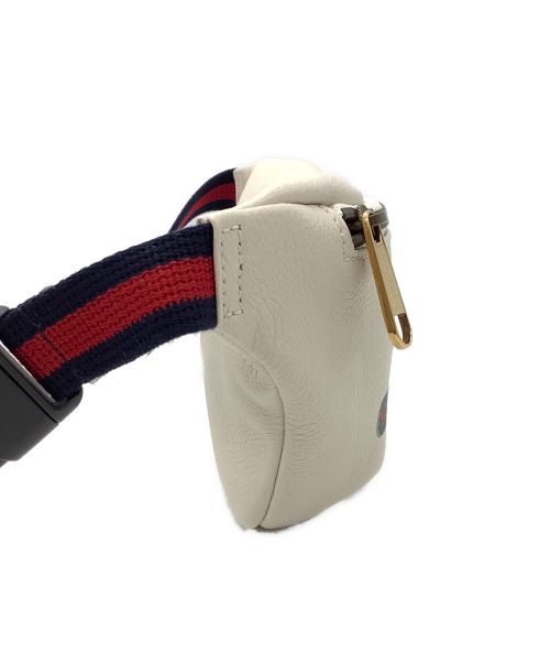 GUCCI（グッチ）GUCCI (グッチ) シェリーライン ウエストバッグ ホワイトの古着・服飾アイテム