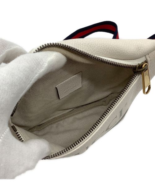 GUCCI（グッチ）GUCCI (グッチ) シェリーライン ウエストバッグ ホワイトの古着・服飾アイテム