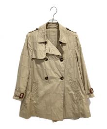 MONCLER（モンクレール）の古着「ショートトレンチコート」｜ベージュ