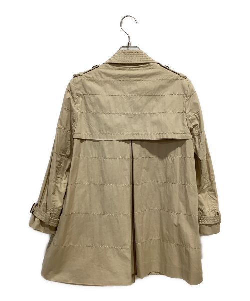 MONCLER（モンクレール）MONCLER (モンクレール) ショートトレンチコート ベージュの古着・服飾アイテム