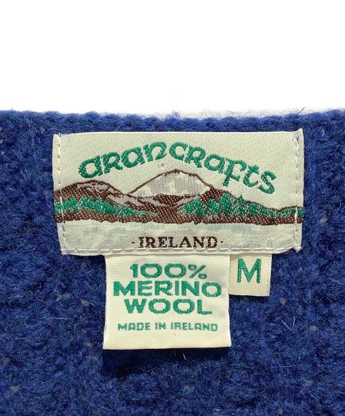 ARAN CRAFTS（アランクラフト）aran crafts (アランクラフト) アランニットカーディガン ネイビー サイズ:Mの古着・服飾アイテム