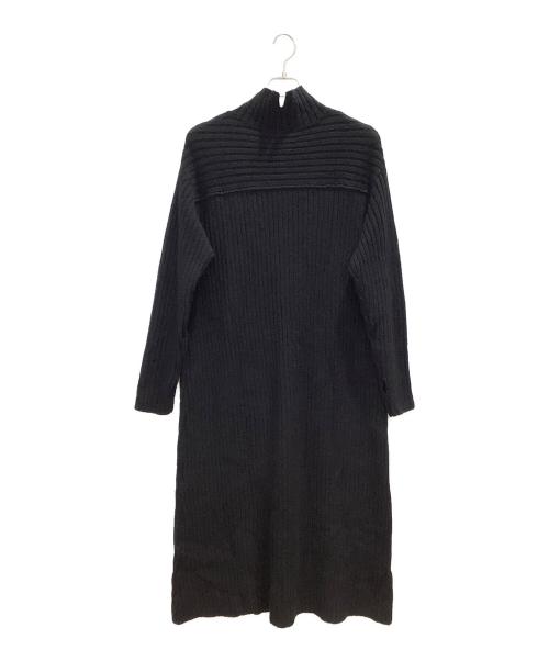 ROSSO（ロッソ）ROSSO (ロッソ) UR TECHリブニットロングワンピース ブラック サイズ:FREEの古着・服飾アイテム