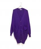 UN3D.アンスリード）の古着「ロングニットカーディガン」｜パープル