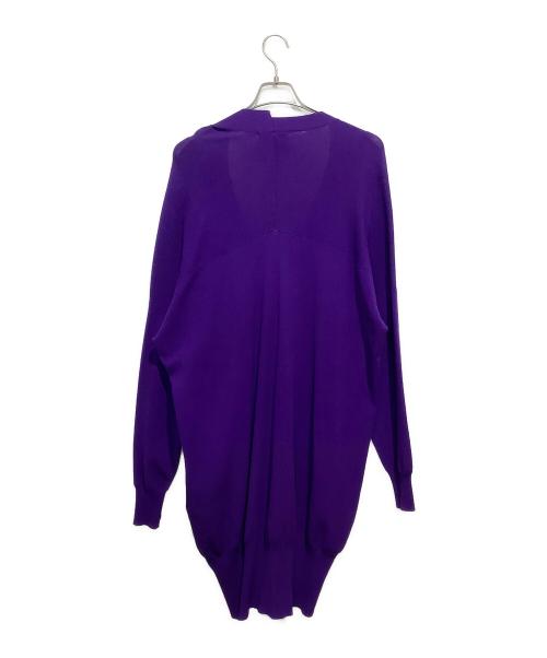 UN3D.（アンスリード）UN3D. (アンスリード) ロングニットカーディガン パープル サイズ:FREEの古着・服飾アイテム