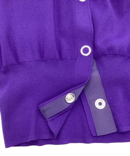 UN3D.（アンスリード）UN3D. (アンスリード) ロングニットカーディガン パープル サイズ:FREEの古着・服飾アイテム