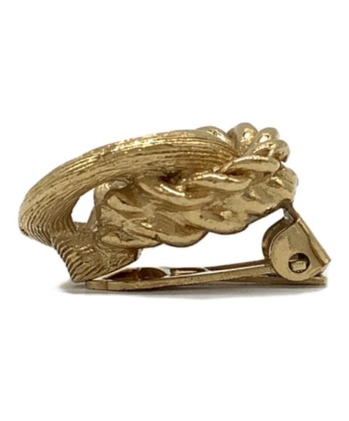 Christian Dior（クリスチャン ディオール）Christian Dior (クリスチャン ディオール) ロープイヤリング ゴールドカラーの古着・服飾アイテム