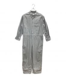BEAMS BOY（ビームスボーイ）の古着「オックスフォード ボタンダウン オールインワン」｜サックスブルー