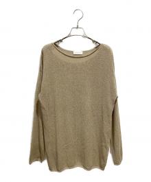 RIVE DROITE（リヴドロワ）の古着「ペーパーガーゼルーズシアーニット」｜ベージュ