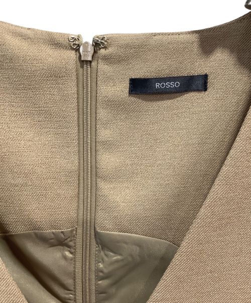 ROSSO（ロッソ）ROSSO (ロッソ) ジャンパーワンピース ブラウン サイズ:38の古着・服飾アイテム