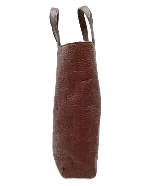 HIROFU（ヒロフ）HIROFU (ヒロフ) レザートートバッグ ブラウンの古着・服飾アイテム