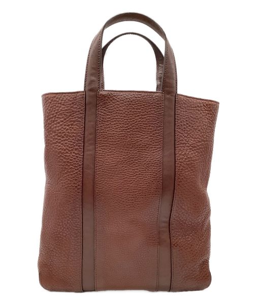 HIROFU（ヒロフ）HIROFU (ヒロフ) レザートートバッグ ブラウンの古着・服飾アイテム