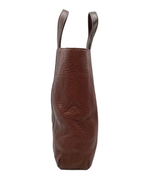 HIROFU（ヒロフ）HIROFU (ヒロフ) レザートートバッグ ブラウンの古着・服飾アイテム